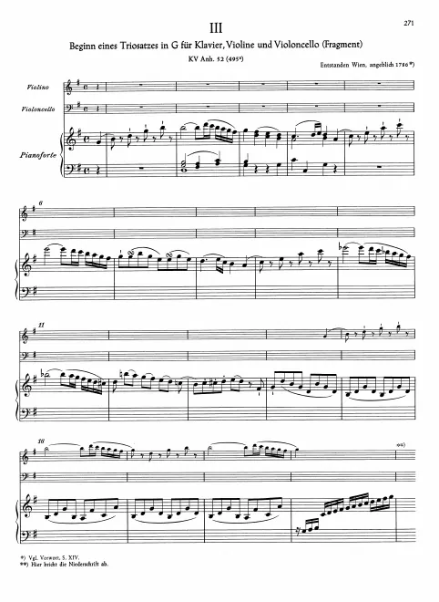 First page of Piano Trio