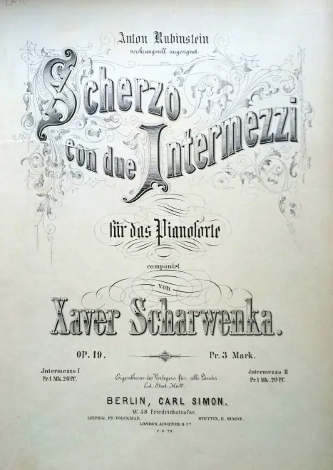 First page of Scherzo con due Intermezzi
