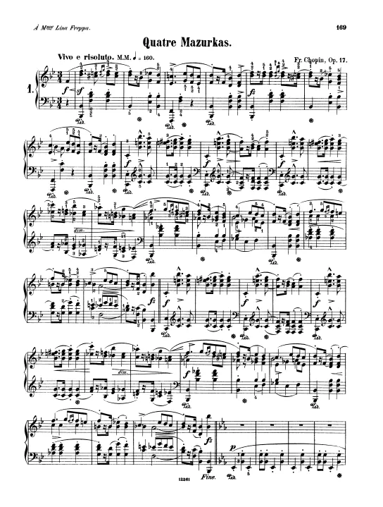 First page of Mazurkas