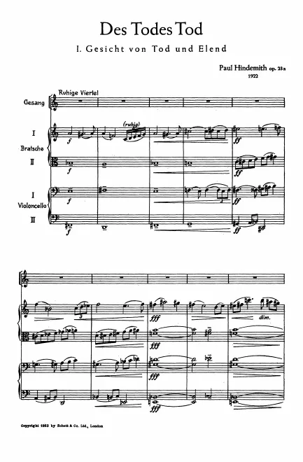 First page of Des Todes Tod