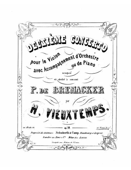 First page of Violin Concerto No 2