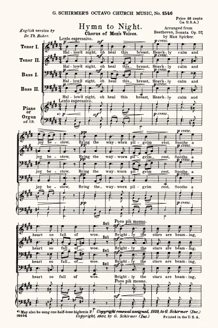 First page of Hymne an die Nacht