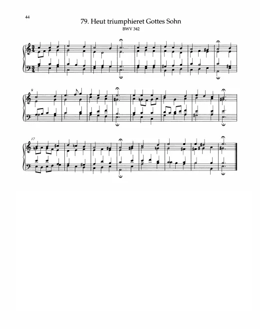 First page of Heut triumphieret Gottes Sohn