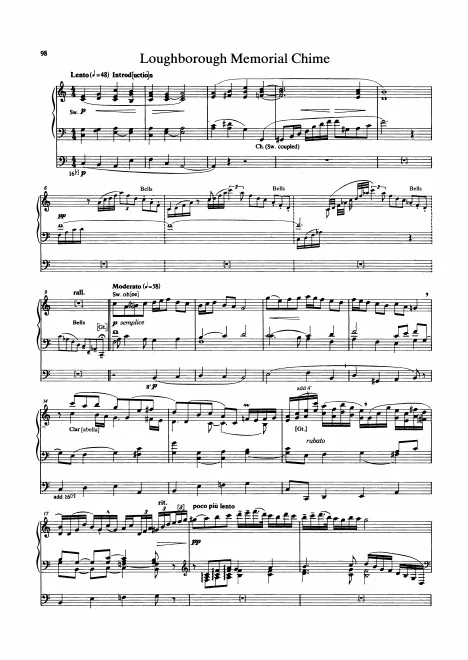 First page of Memorial Chimes