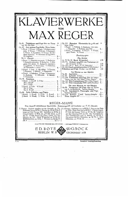 First page of Introduction, Passacaglia and Fugue