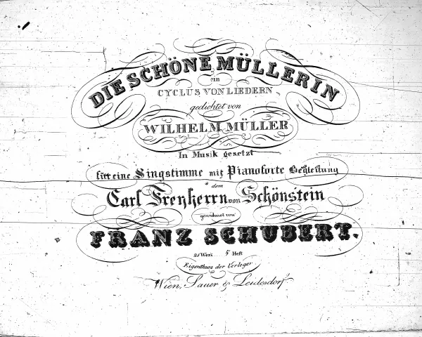First page of Die Schöne Müllerin