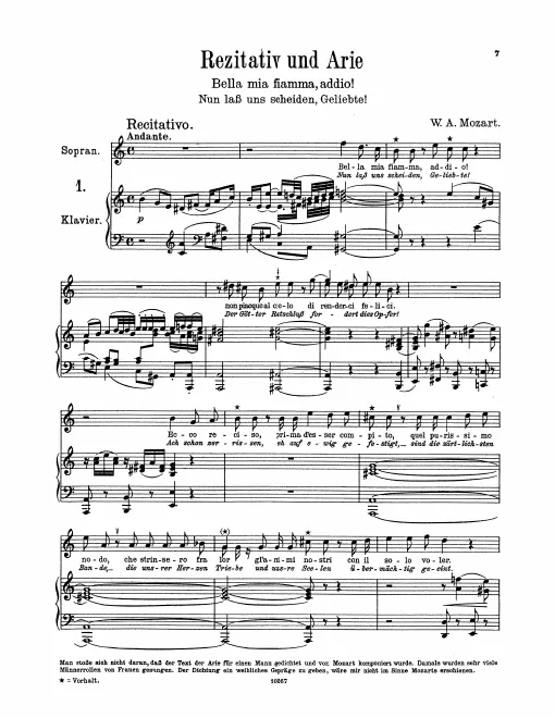 First page of Bella mia fiamma
