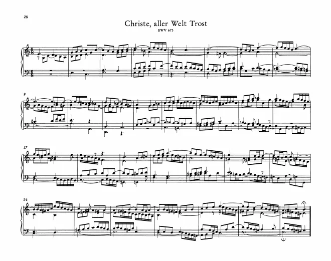 First page of Christe, aller Welt Trost