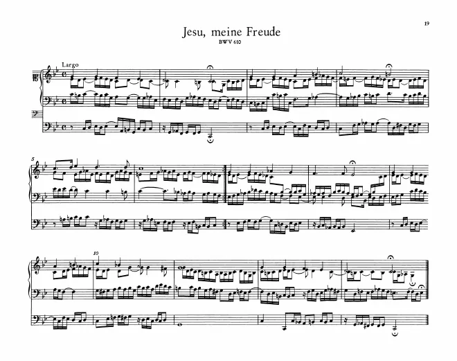 First page of Jesu, meine Freude