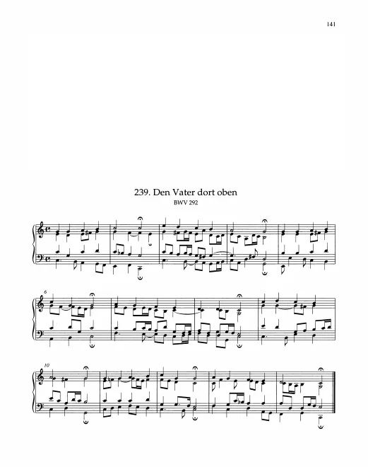 First page of Den Vater dort oben