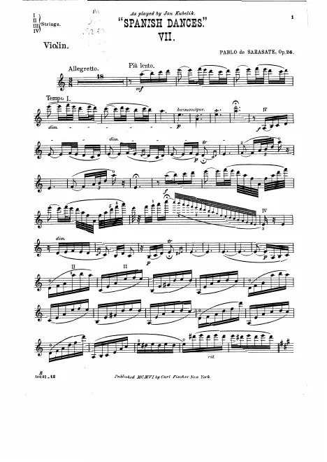First page of Spanish Dances