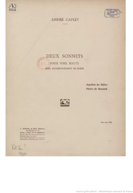 First page of 2 Sonnets