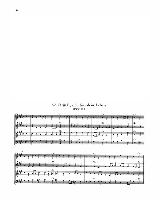 First page of O Welt, sieh hier dein Leben