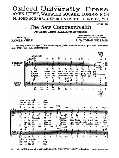 First page of The New Commonwealth