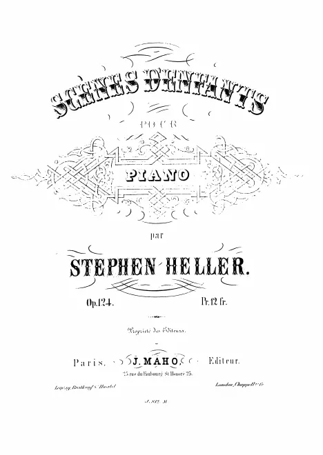 First page of Scènes d'Enfants