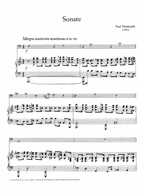 First page of Trombone Sonata