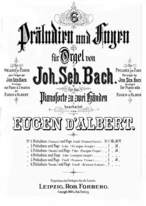 First page of Prelude and Fugue in F minor