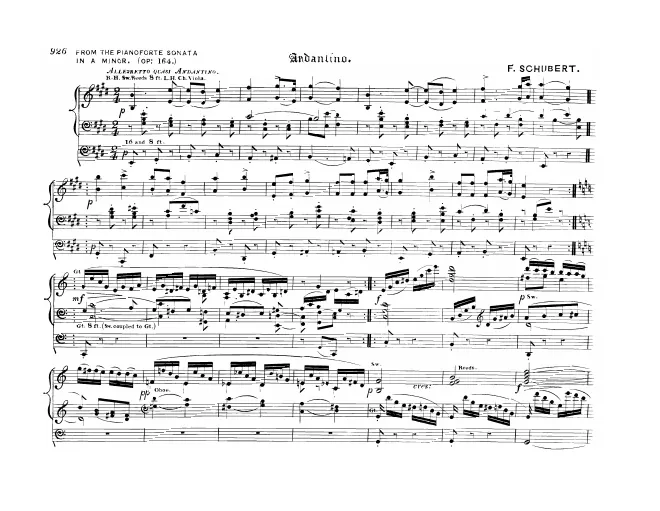First page of Piano Sonata in A minor