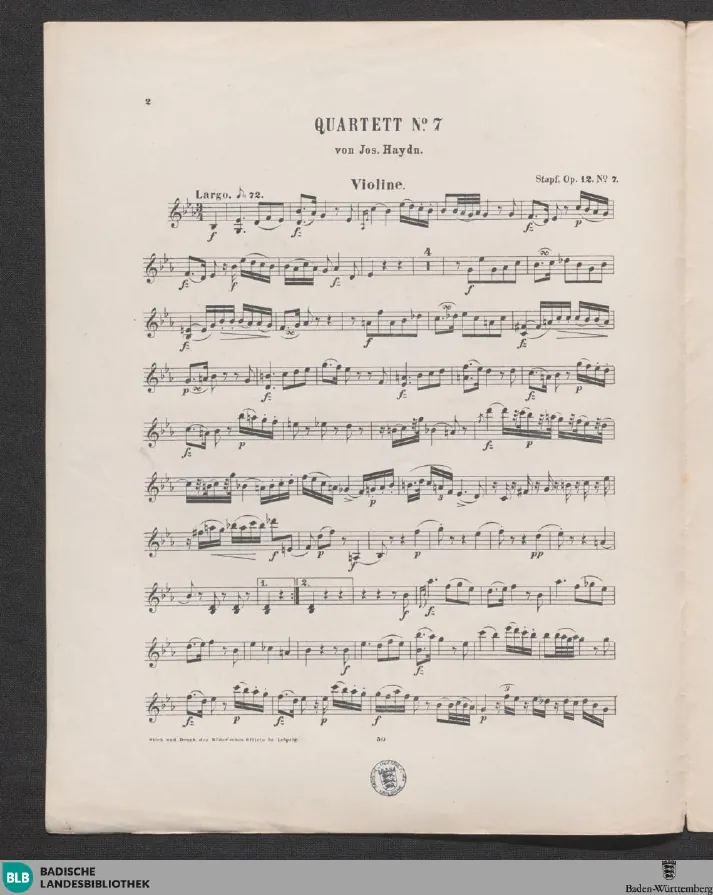 First page of Die Worte des Erlösers am Kreuze