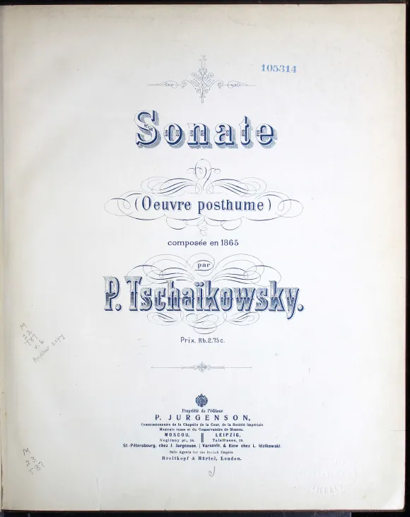 First page of Piano Sonata