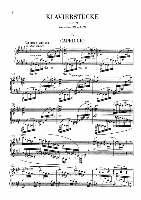 First page of 8 Klavierstücke