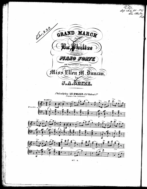 First page of Le philtre