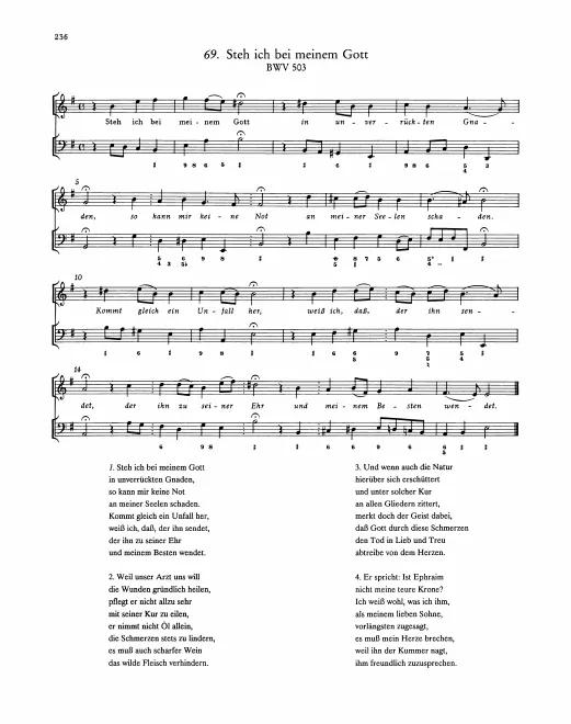 First page of Steh ich bei meinem Gott