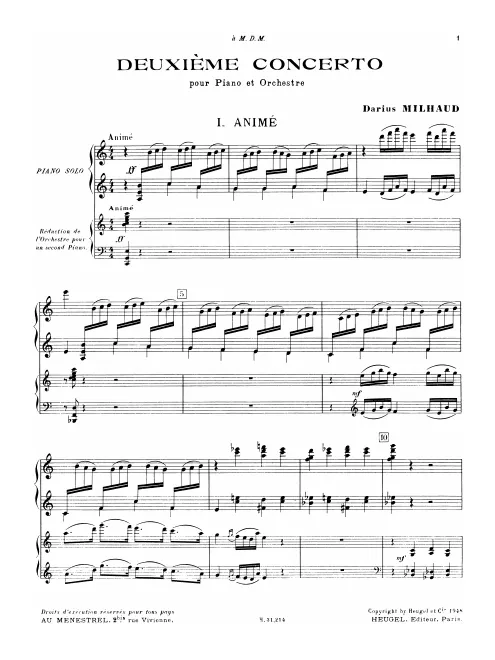 First page of Piano Concerto No.2