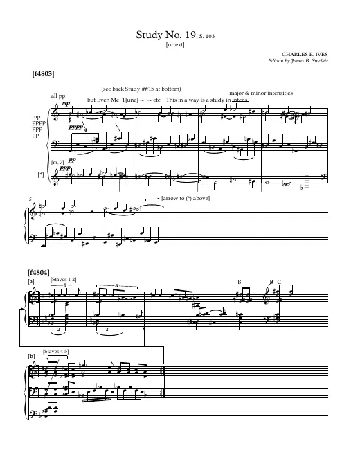 First page of Piano Study No.19