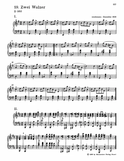 First page of 2 Waltzes