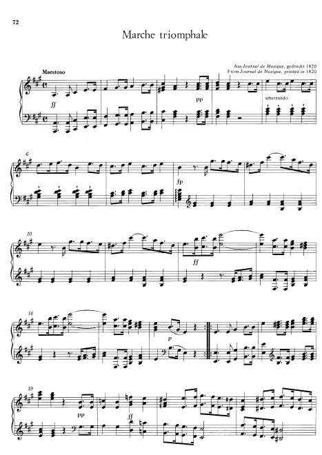 First page of Marche triomphale No.1