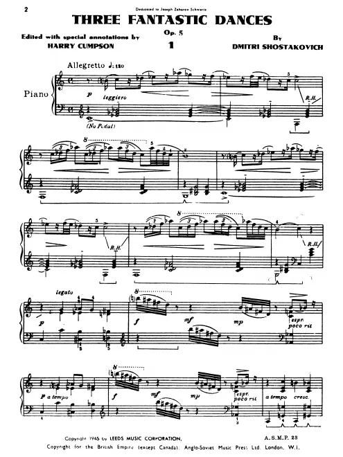 First page of 3 Fantastic Dances