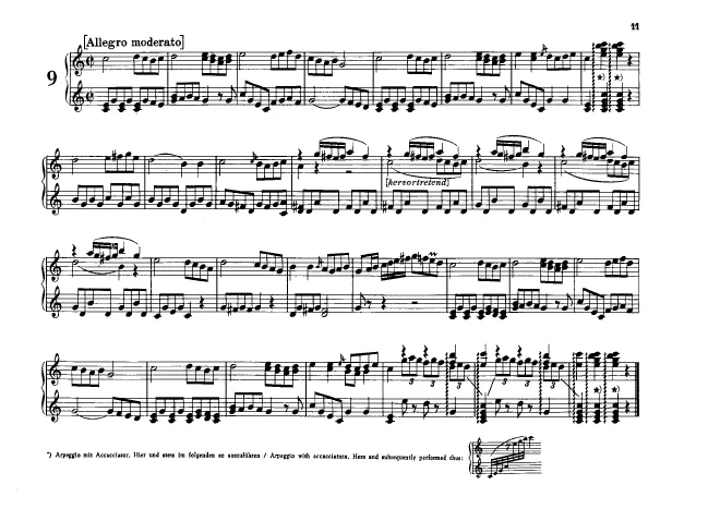 First page of Flötenuhr in C major, Hob.XIX:22