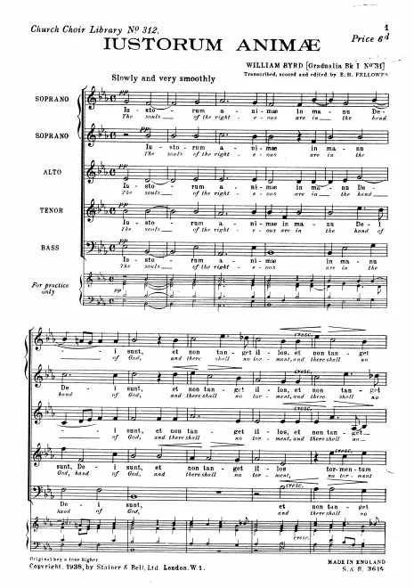 First page of Justorum animae