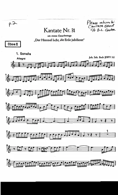 First page of Der Himmel lacht, die Erde jubiliert