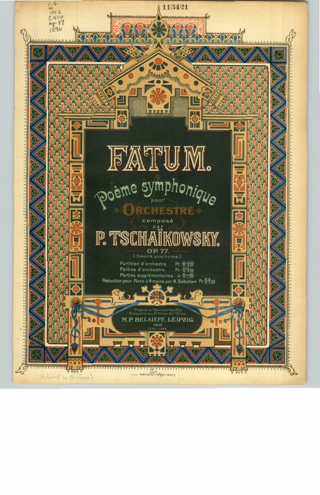 First page of Fatum