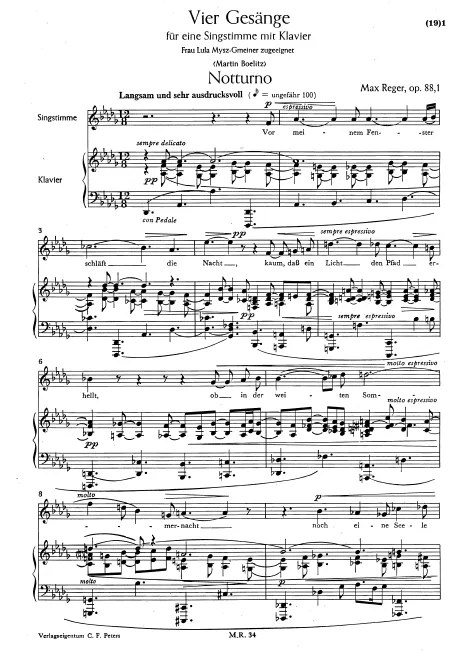 First page of 4 Gesänge