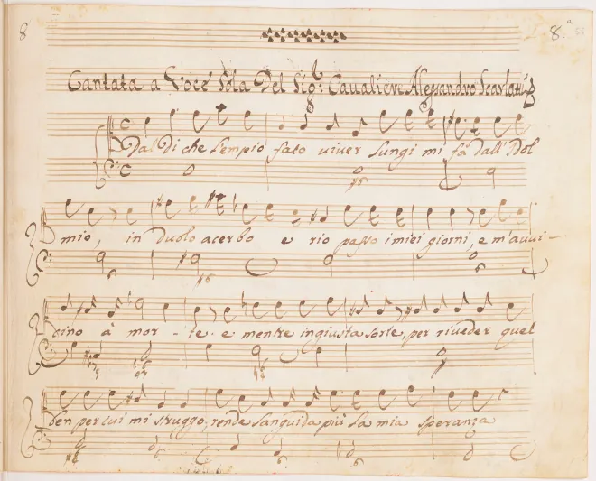 First page of Dal dì che l'empio fato