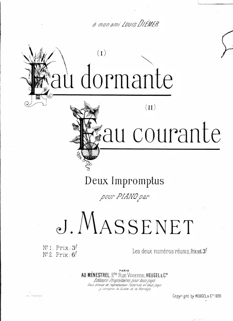 First page of Deux impromptus pour piano
