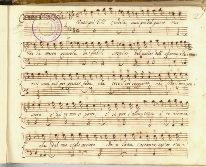 First page of Vuoi più, Filli crudele