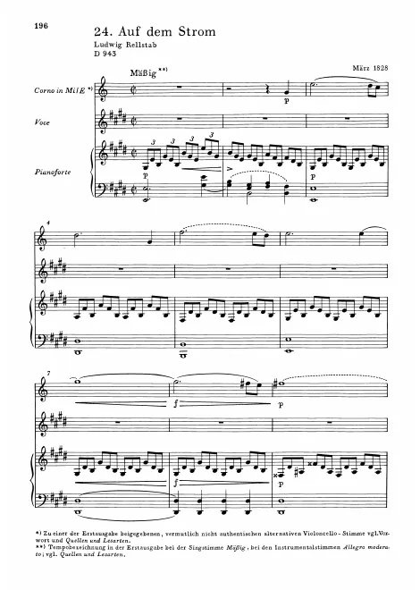 First page of Auf dem Strom