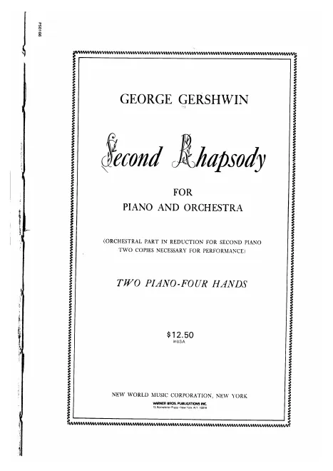 First page of Second Rhapsody