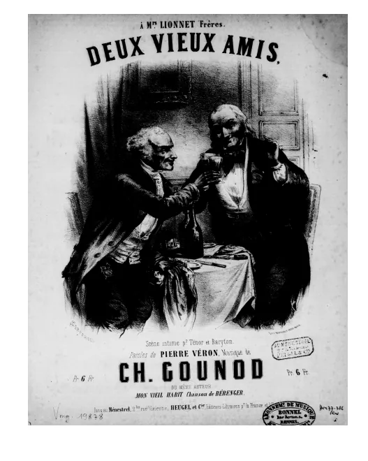 First page of Deux vieux amis
