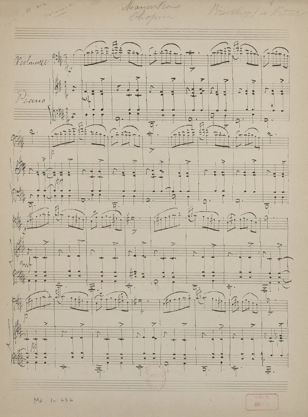 First page of Mazurkas