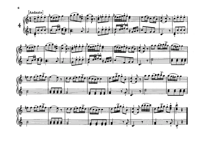 First page of Flötenuhr in C major, Hob.XIX:19