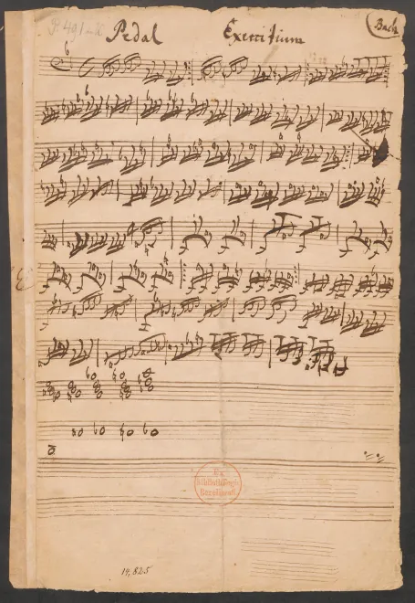 First page of Pedal-Exercitium