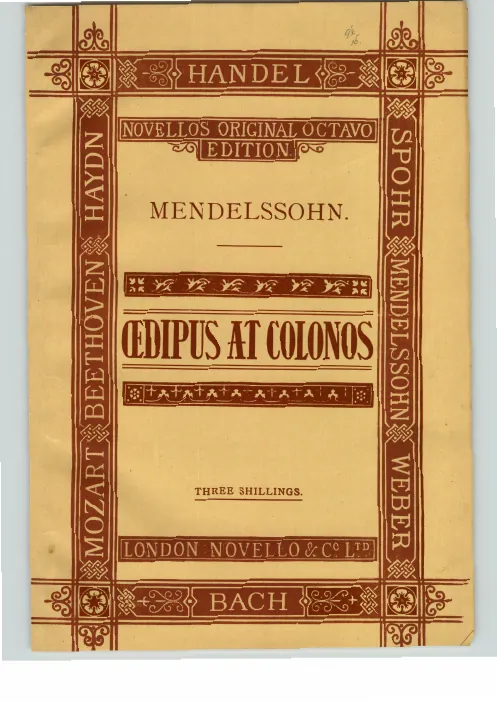First page of Oedipus in Kolonos