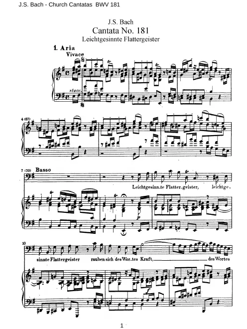 First page of Leichtgesinnte Flattergeister