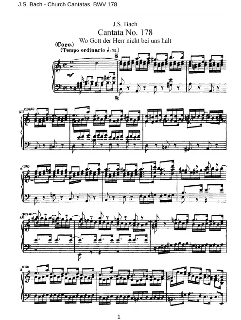 First page of Wo Gott der Herr nicht bei uns hält