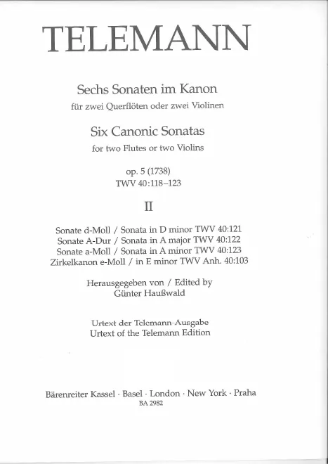 First page of Zirkelkanon